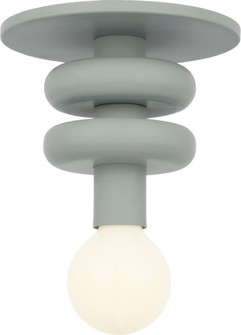 Malcolm One Light Flush Mount in Satin Brass (454|SCDJFM145SB-LI)