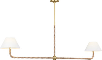 Fiona Two Light Chandelier in Gild (454|SCCHCLS114GDNAWWL-LI)