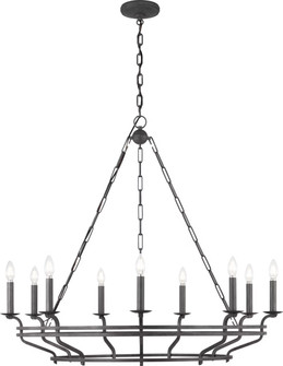 Brighton Nine Light Chandelier in Aged Pewter (454|SCCHCCH120APL-LI)
