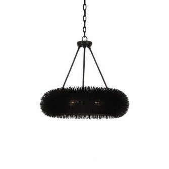 Urchin Six Light Pendant in Black (137|569P06BL)