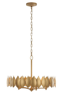 Petal Reign Five Light Pendant in Brass Kisser (137|560C05BK)