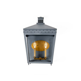 Midnight Manor Two Light Wall Sconce in Blackened Zinc/Antique Bronze (137|547W02AZNCATB)