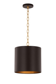 Cannery Three Light Pendant in Dark Bronze / French Gold (137|323P03DBFG)