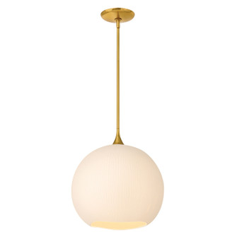 Antibes One Light Pendant in Unlacquered Brass (138|FR47304UB)