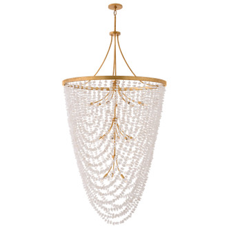 Myra 18 Light Chandelier in Distressed Brass (138|FR41599DA)