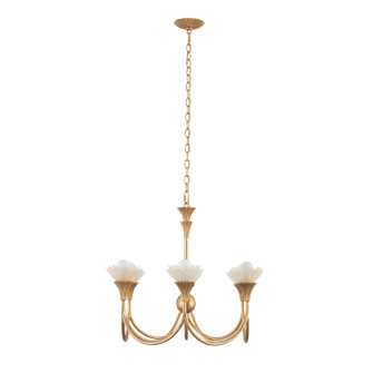 Flora Six Light Chandelier in Modern Gold (33|525371MG)