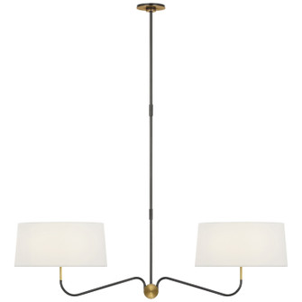 Canto LED Chandelier in Bronze and Hand-Rubbed Antique Brass (268|TOB 5352BZ/HAB-L)