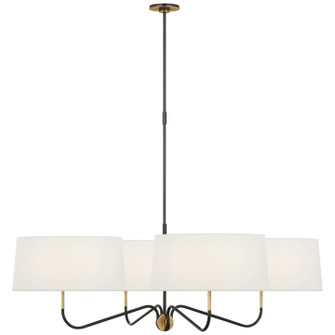 Canto LED Chandelier in Bronze and Hand-Rubbed Antique Brass (268|TOB 5349BZ/HAB-L)