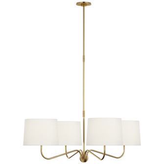 Canto LED Chandelier in Hand-Rubbed Antique Brass (268|TOB 5348HAB-L)