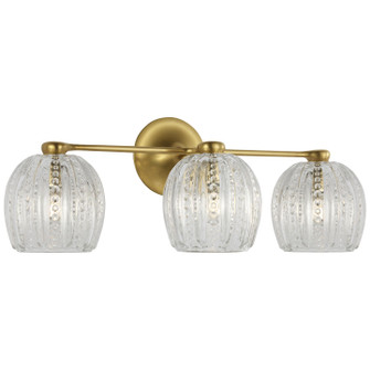 Lazari LED Bath Sconce in Hand-Rubbed Antique Brass (268|ARN 2467HAB-CG)