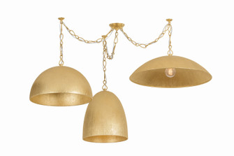 Eve Three Light Chandelier in Vintage Gold Leaf (70|BKO1402-VGL/TWL)