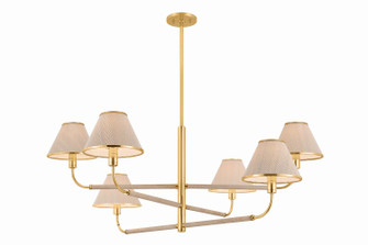 Shore Road Six Light Chandelier in Aged Brass (70|9836-AGB)