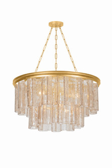 Finchville Six Light Chandelier in Vintage Gold Leaf (70|9256-VGL)