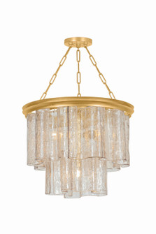Finchville Four Light Chandelier in Vintage Gold Leaf (70|9254-VGL)