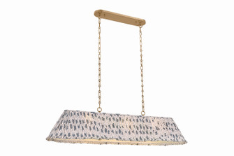 Fitchburg Three Light Linear Pendant in Patina Brass (70|9163B-PBR)