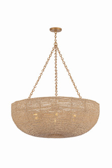 Oliverea Seven Light Chandelier in Patina Gold Leaf (70|8807-PGL)