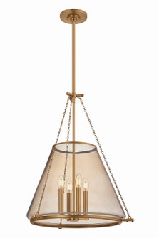 Clark Heights Four Light Lantern in Patina Brass (70|7604-PBR)