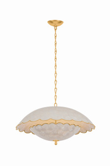 Hollis Hills Three Light Pendant in Vintage Gold Leaf (70|6173-VGL)