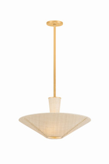 Salisbury Mills Three Light Pendant in Gold Leaf (70|6023-GL)