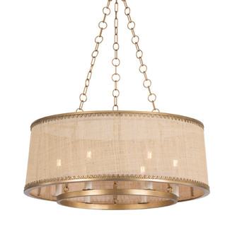 Haines Falls Six Light Pendant in Patina Gold Leaf (70|5266-PGL)