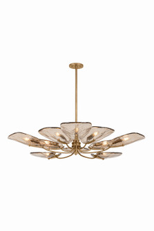 Stephentown Ten Light Chandelier in Patina Gold Leaf (70|3709-PGL)