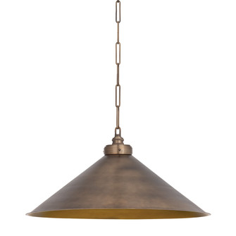 Euclid One Light Pendant in Vintage Brass (70|3629-VB)