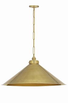 Euclid One Light Pendant in Old World Brass (70|3629-OWB)