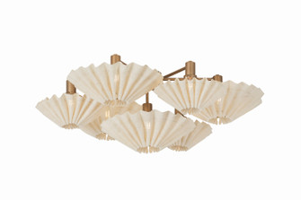 Tremblant Seven Light Close-to-Ceiling in Patina Gold Leaf (68|595-40-PGL)