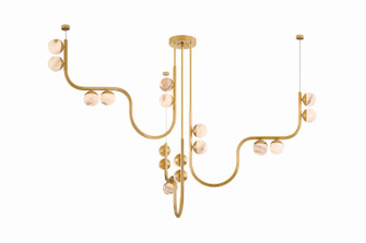 Avignon LED Chandelier in Vintage Brass (68|139-68-VB)