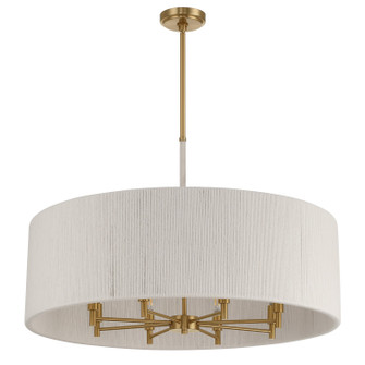 Wellfleet Eight Light Pendant in Brass, Cream (577|208324A)