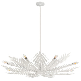 Areka Eight Light Chandelier in Plaster White (577|208313A)