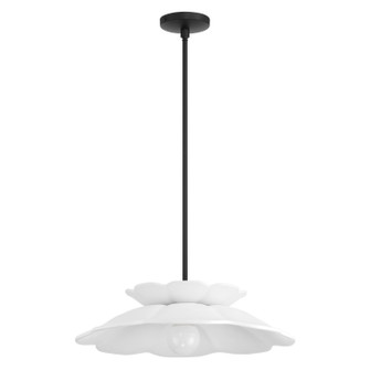 Ophelia One Light Pendant in Textured Black (577|208306A)