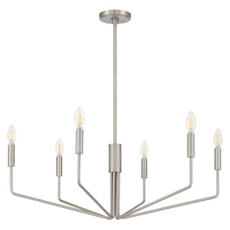 Dylan Six Light Chandelier in Brushed Nickel (577|208273A)