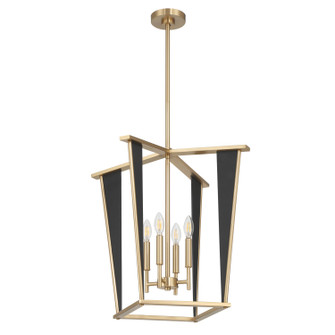 Julliard Four Light Pendant in Champagne Gold, Black (577|208241A)