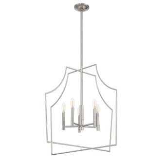 Declan Five Light Pendant in Brushed Nickel (577|208205A)