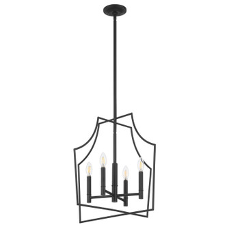 Declan Four Light Pendant in Matte Black (577|208201A)
