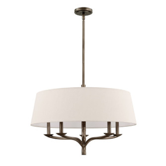 Bethany Five Light Pendant in Forged Bronze (577|208117A)