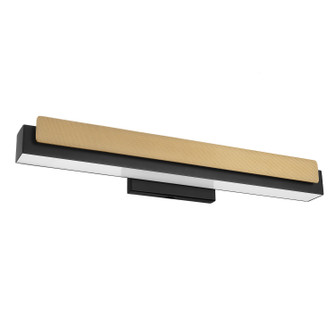 Grazia LED Vanity Light in Matte Black, Brushed Gold (577|208103A)