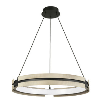 Grazia LED Chandelier in Matte Black, Satin Nickel (577|208098A)