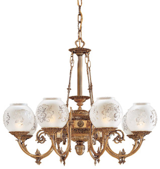 Metropolitan Eight Light Chandelier in Antique Classic Brass (29|N801908) Metropolitan Eight Light Chandelier in Antique Classic Brass (29|N801908)