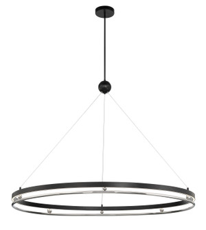 Grande Illusion LED Pendant in Coal W/ Polished Nickel Highli (29|N7996-572-L)