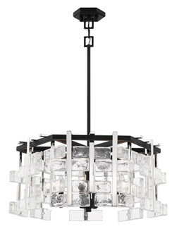 Painesdale Six Light Pendant in Sand Coal And Polished Nickel (29|N7545-729)