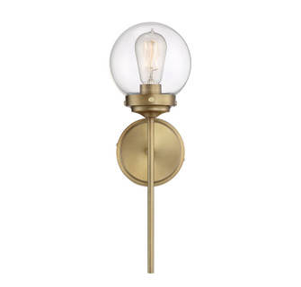 Mscon One Light Wall Sconce in Natural Brass (446|M90025NB)