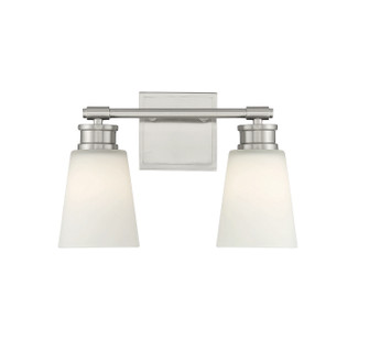 Two Light Bathroom Vanity in Brushed Nickel (446|M80054BN)