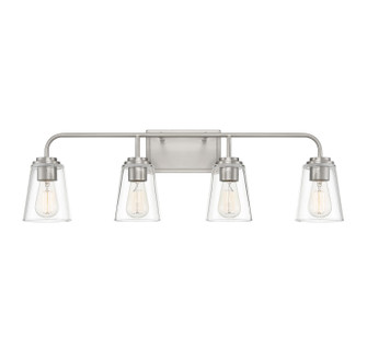 Mbath Four Light Bathroom Vanity Light in Brushed Nickel (446|M80045BN)