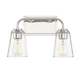 Mbath Two Light Bathroom Vanity in Polished Nickel (446|M80043PN)
