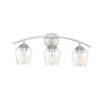 Mbath Three Light Bathroom Vanity in Brushed Nickel (446|M80032BN)