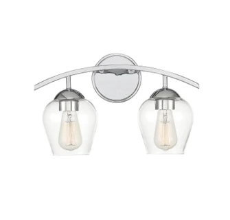 Mbath Two Light Bathroom Vanity in Chrome (446|M80031CH)