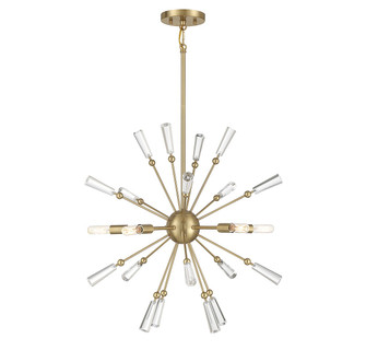 Five Light Pendant in Natural Brass (446|M7028NB)