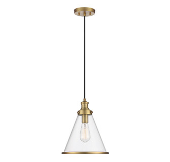 One Light Pendant in Natural Brass (446|M70121NB)
